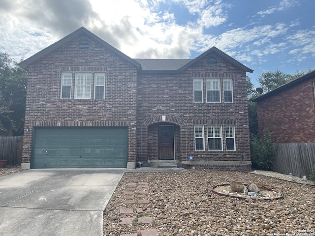 view of front of house featuring a garage