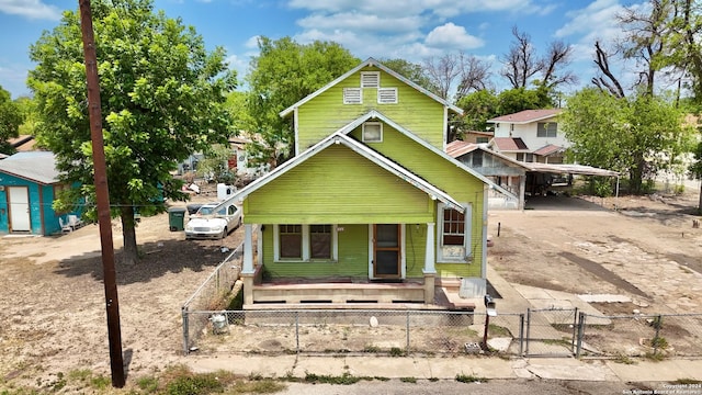 view of back of property