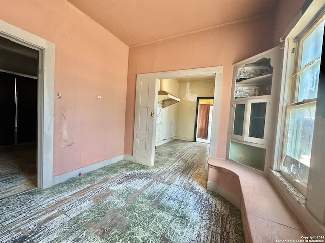 empty room with tile floors