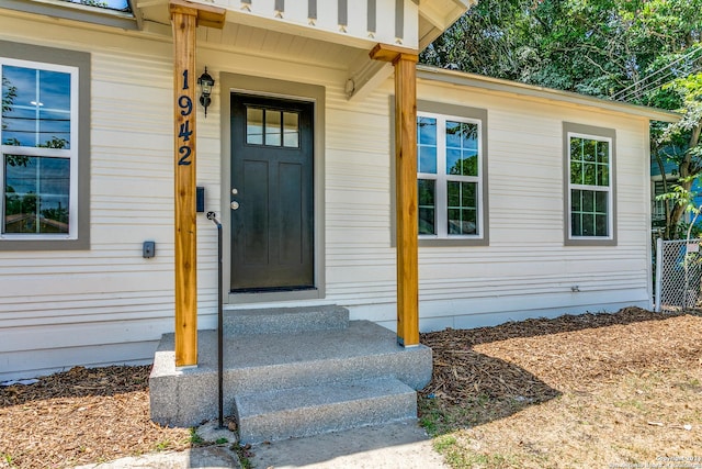 view of property entrance