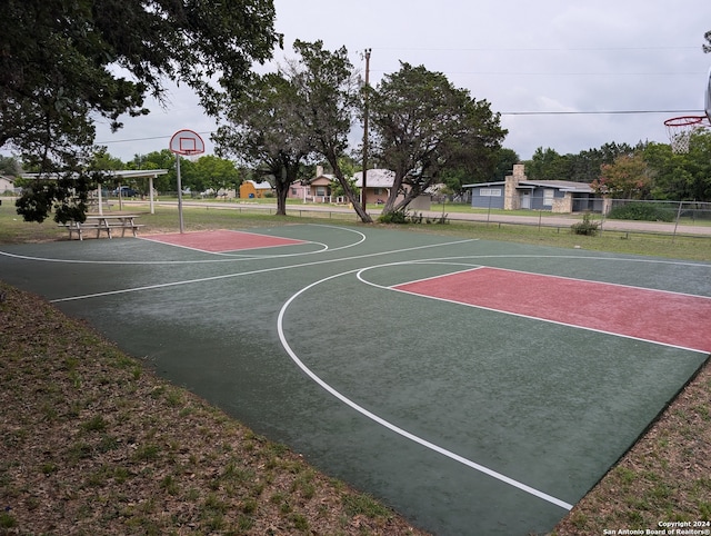 view of sport court