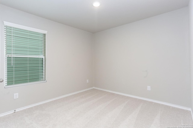 view of carpeted empty room