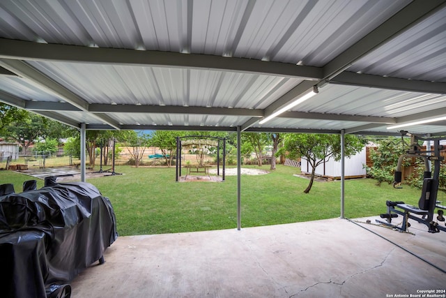 view of patio / terrace with grilling area