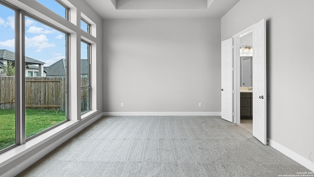 carpeted empty room featuring a healthy amount of sunlight