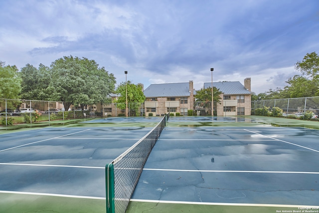 view of tennis court