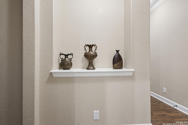 interior details featuring hardwood / wood-style floors