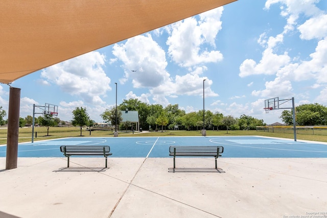 view of basketball court