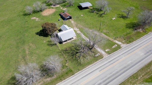 bird's eye view featuring a rural view