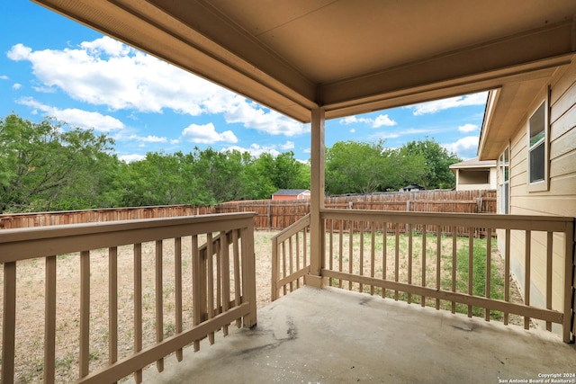 view of balcony