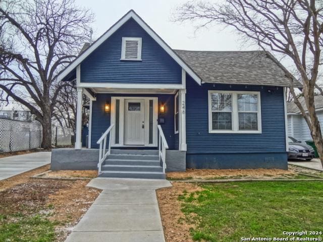 view of bungalow-style house