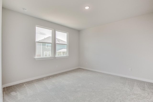 view of carpeted empty room