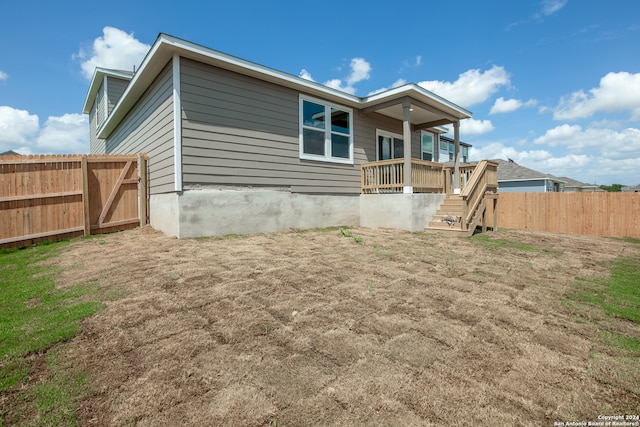 view of rear view of property