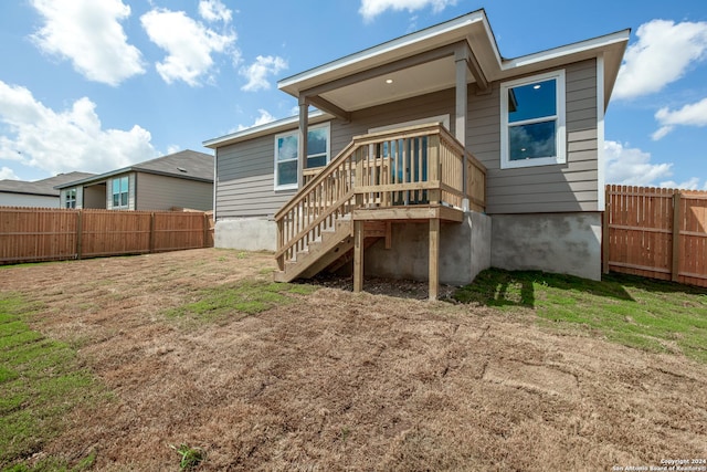 view of rear view of property