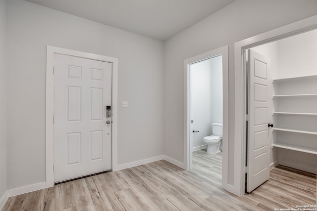 entrance foyer featuring light hardwood / wood-style flooring