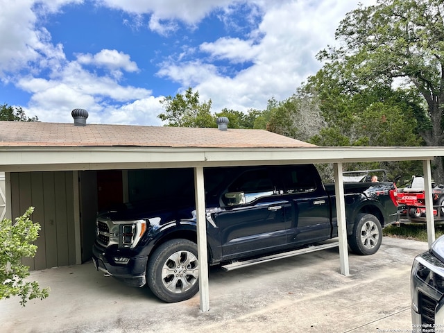 view of car parking