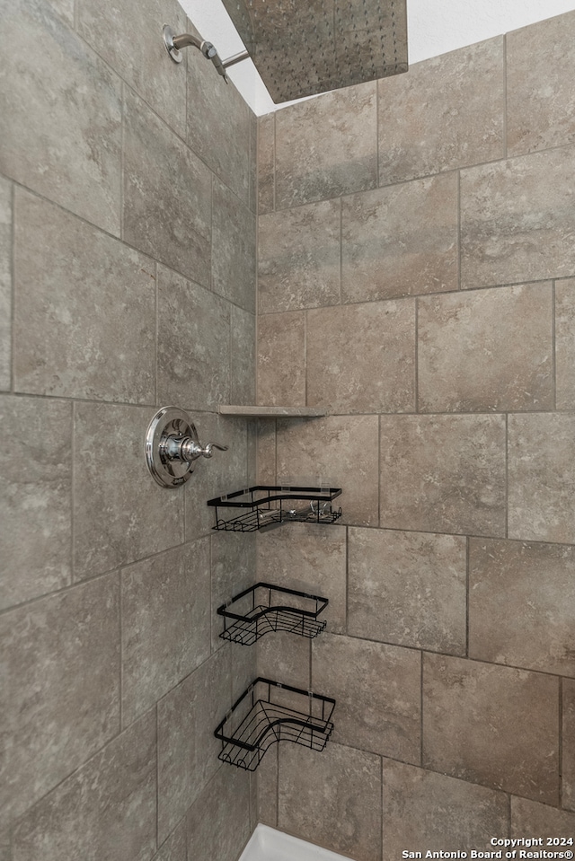 details featuring a tile shower