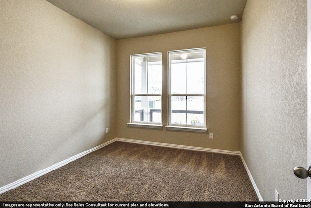 view of carpeted empty room