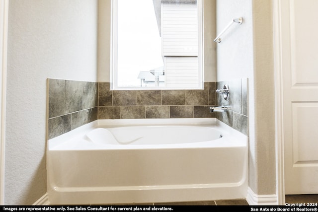 bathroom with a bathtub