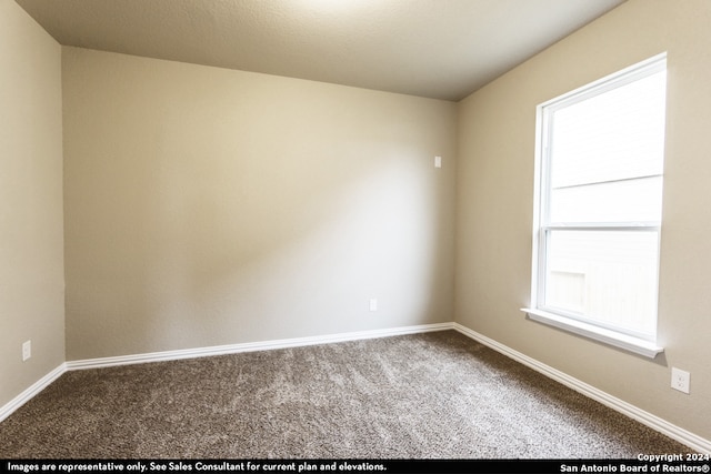 view of carpeted empty room