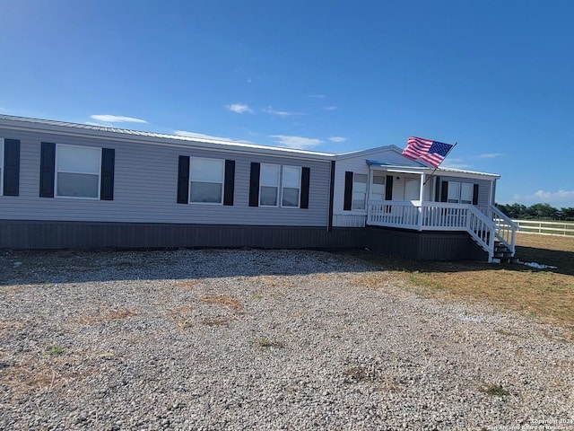 view of manufactured / mobile home