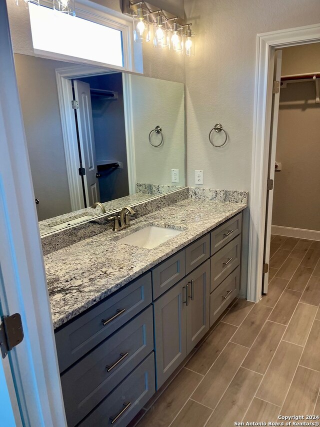 bathroom with vanity