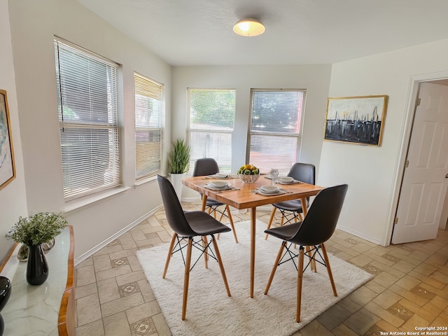 view of dining room