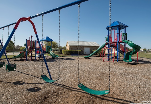 view of jungle gym