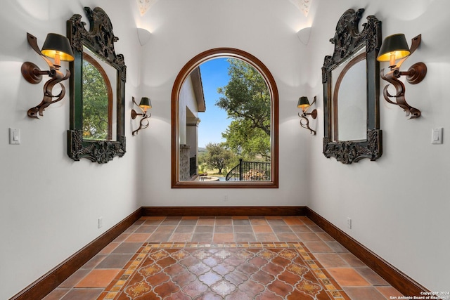 spare room with plenty of natural light