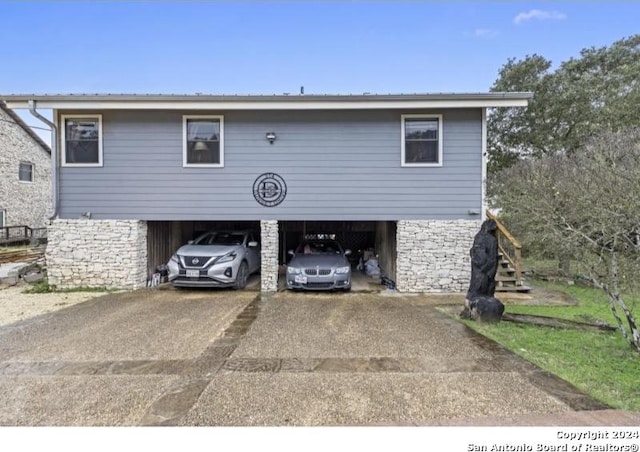 view of rear view of property