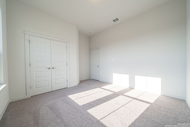10286 Bartenheim Dr, Schertz, TX 78154 - unfurnished bedroom with light carpet, a closet, and baseboards