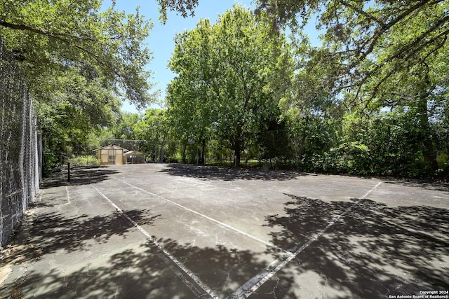 view of sport court