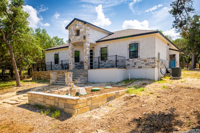 view of home's exterior featuring central AC unit