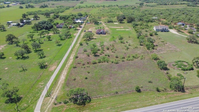 drone / aerial view featuring a rural view