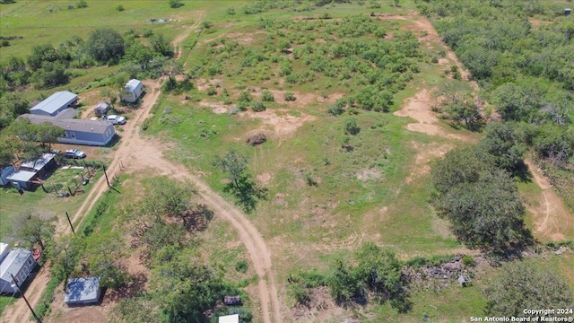 bird's eye view featuring a rural view