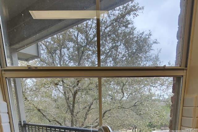 room details with a skylight