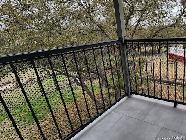 view of balcony