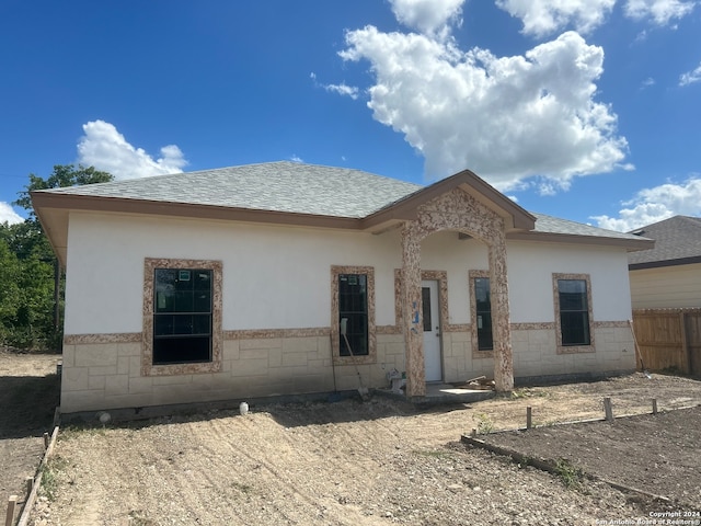 view of front of home