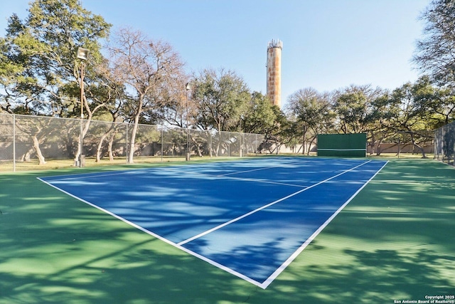 view of sport court