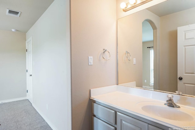 bathroom featuring vanity