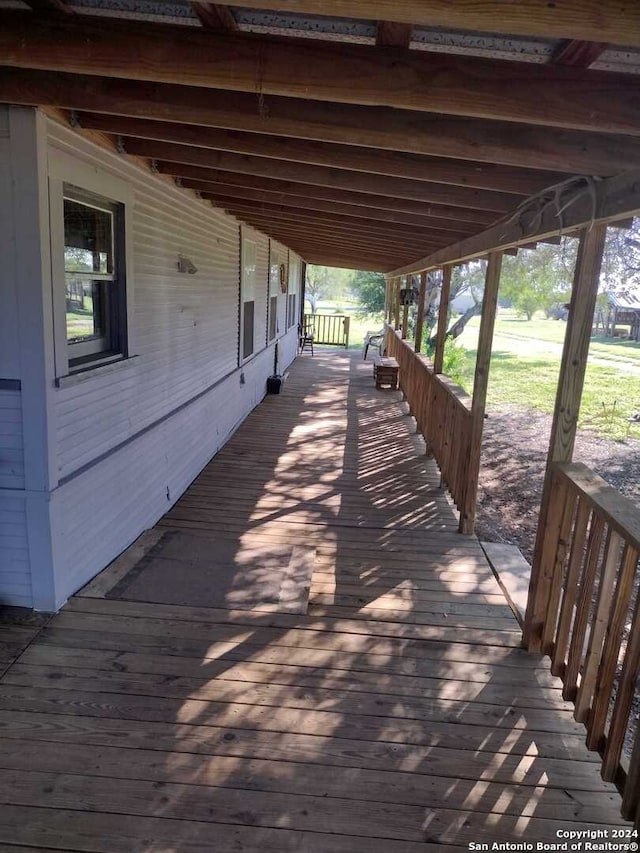 view of wooden terrace