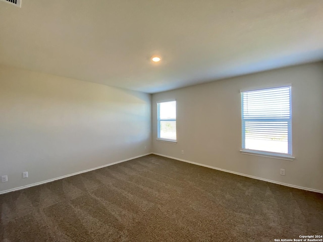 view of carpeted empty room