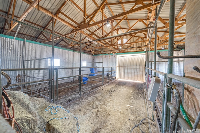 view of horse barn