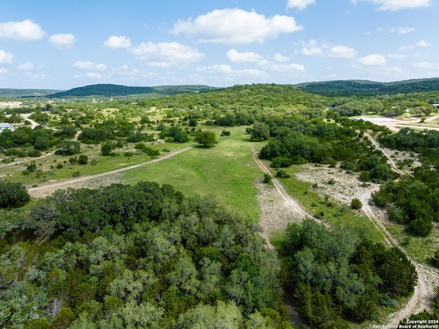 aerial view featuring a mountain view