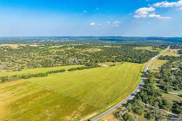 aerial view featuring a rural view