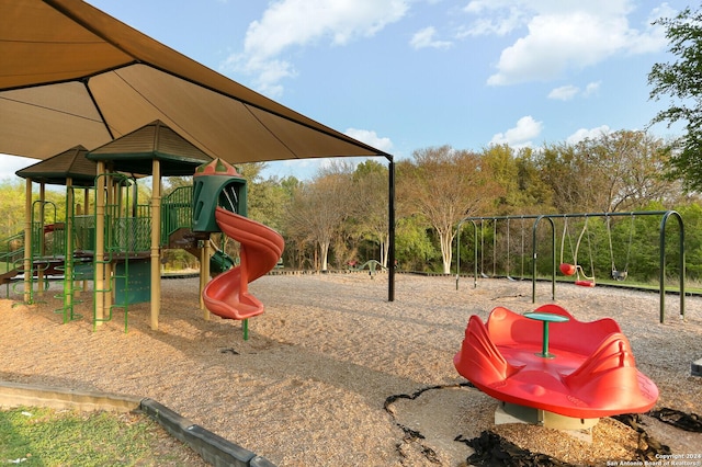 view of play area