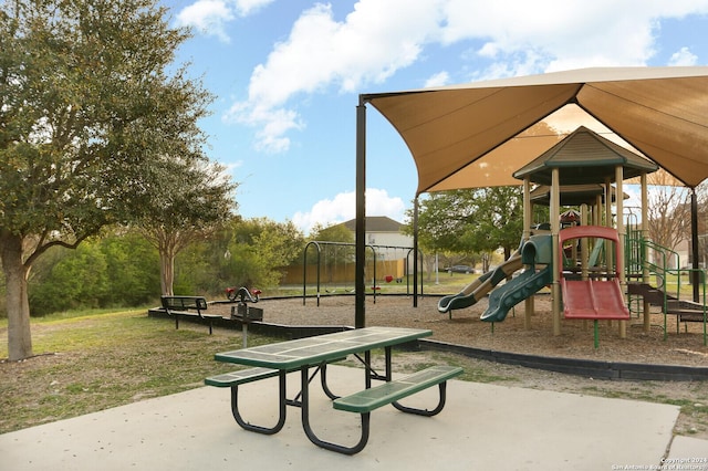 view of jungle gym