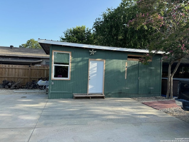 view of outbuilding