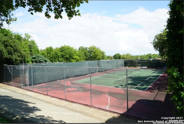 view of tennis court