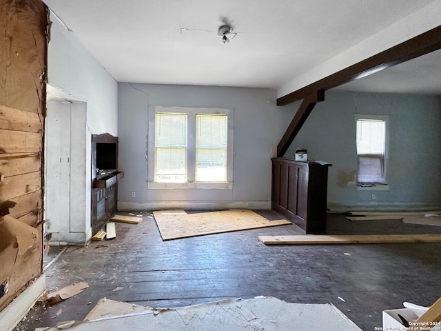 bonus room featuring a wealth of natural light