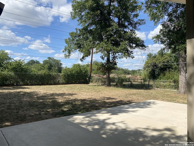 view of yard featuring a patio